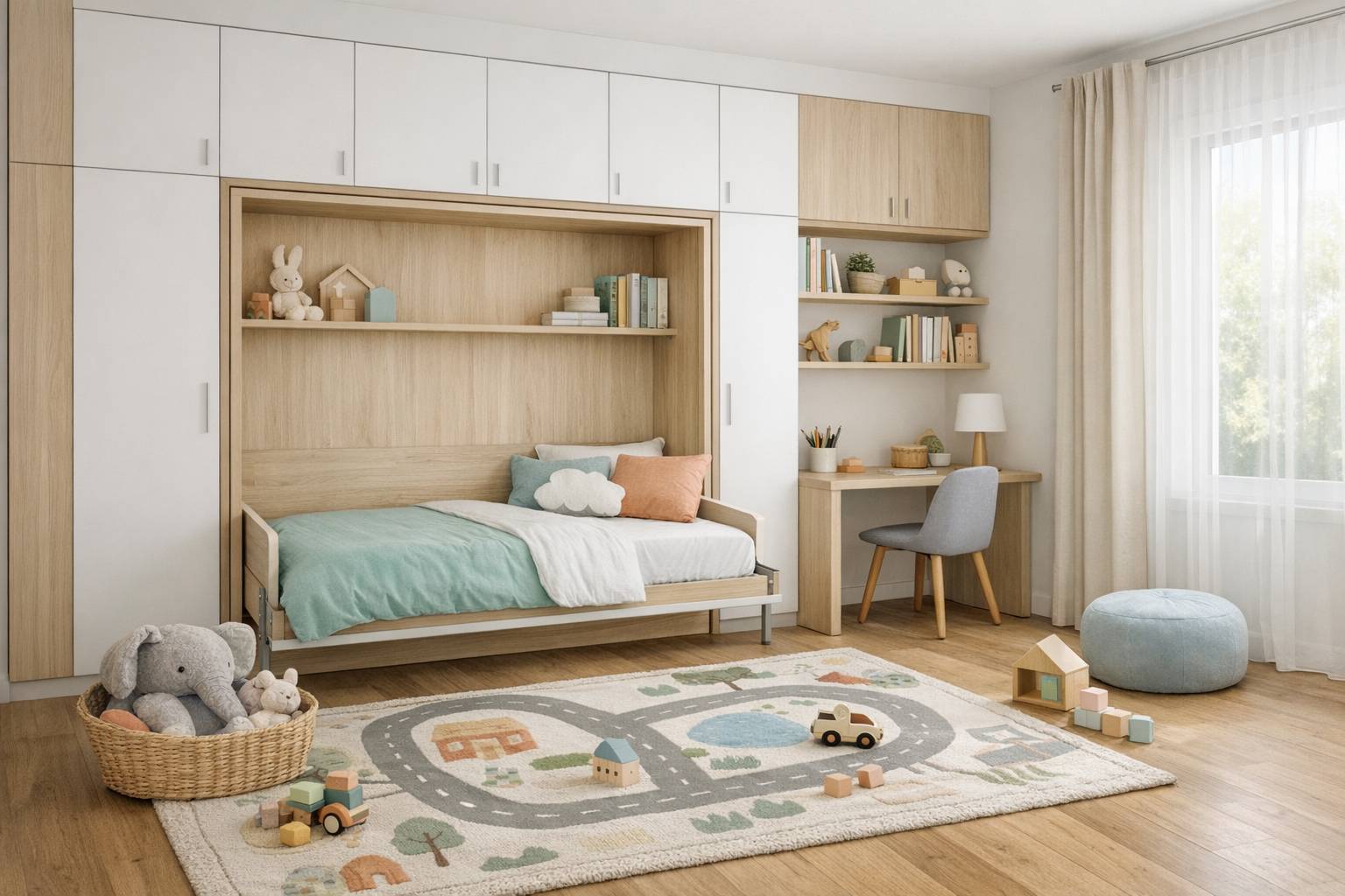 Cómo diseñar una habitación infantil a medida con camas abatibles Cómo diseñar una habitación infantil a medida con camas abatibles